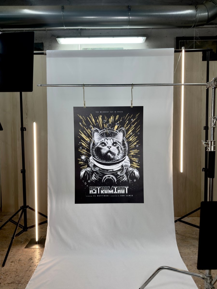 Astromiaut - Handmade Siebdruck - DON CAMEO