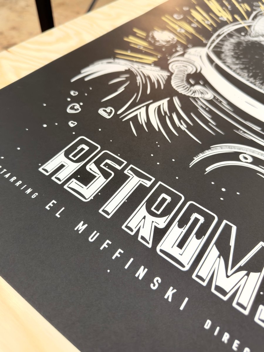 Astromiaut - Handmade Siebdruck - DON CAMEO