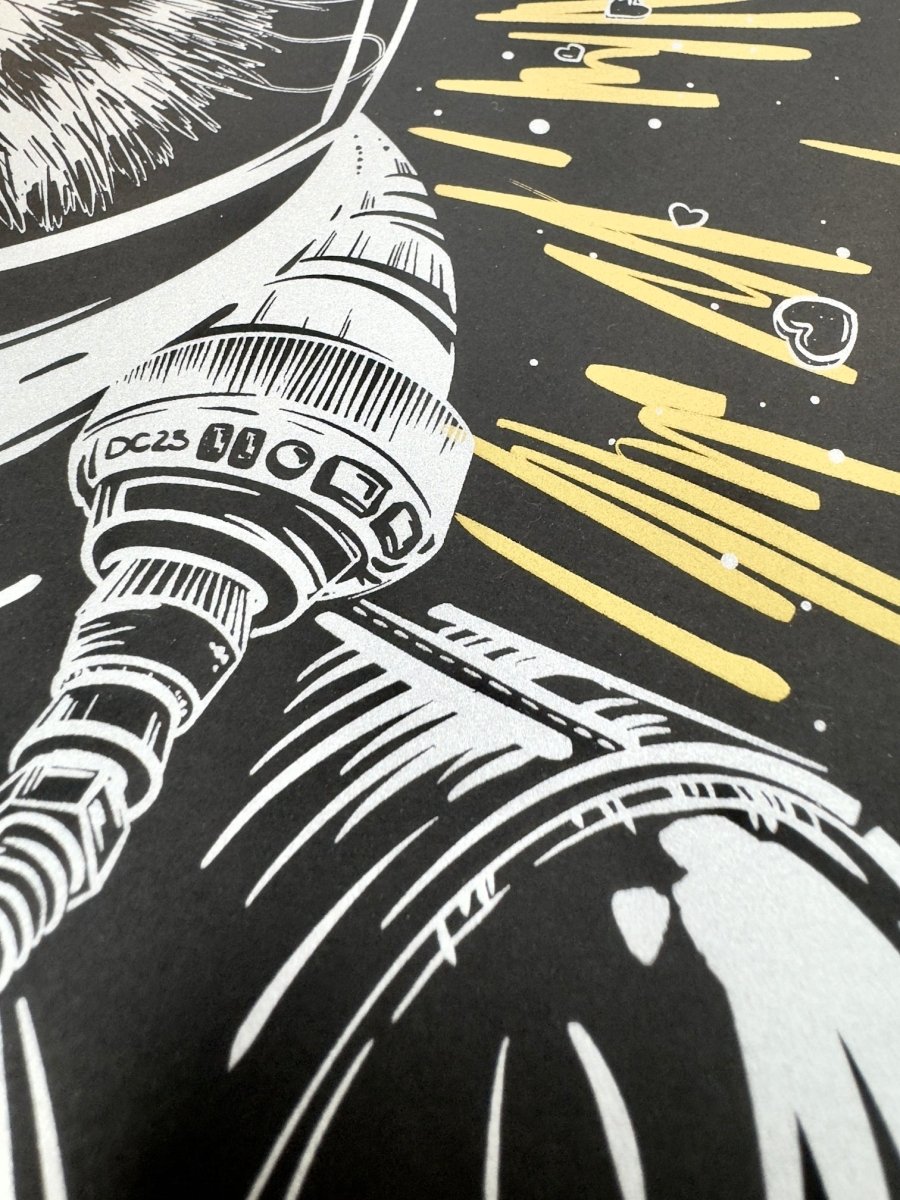 Astromiaut - Handmade Siebdruck - DON CAMEO