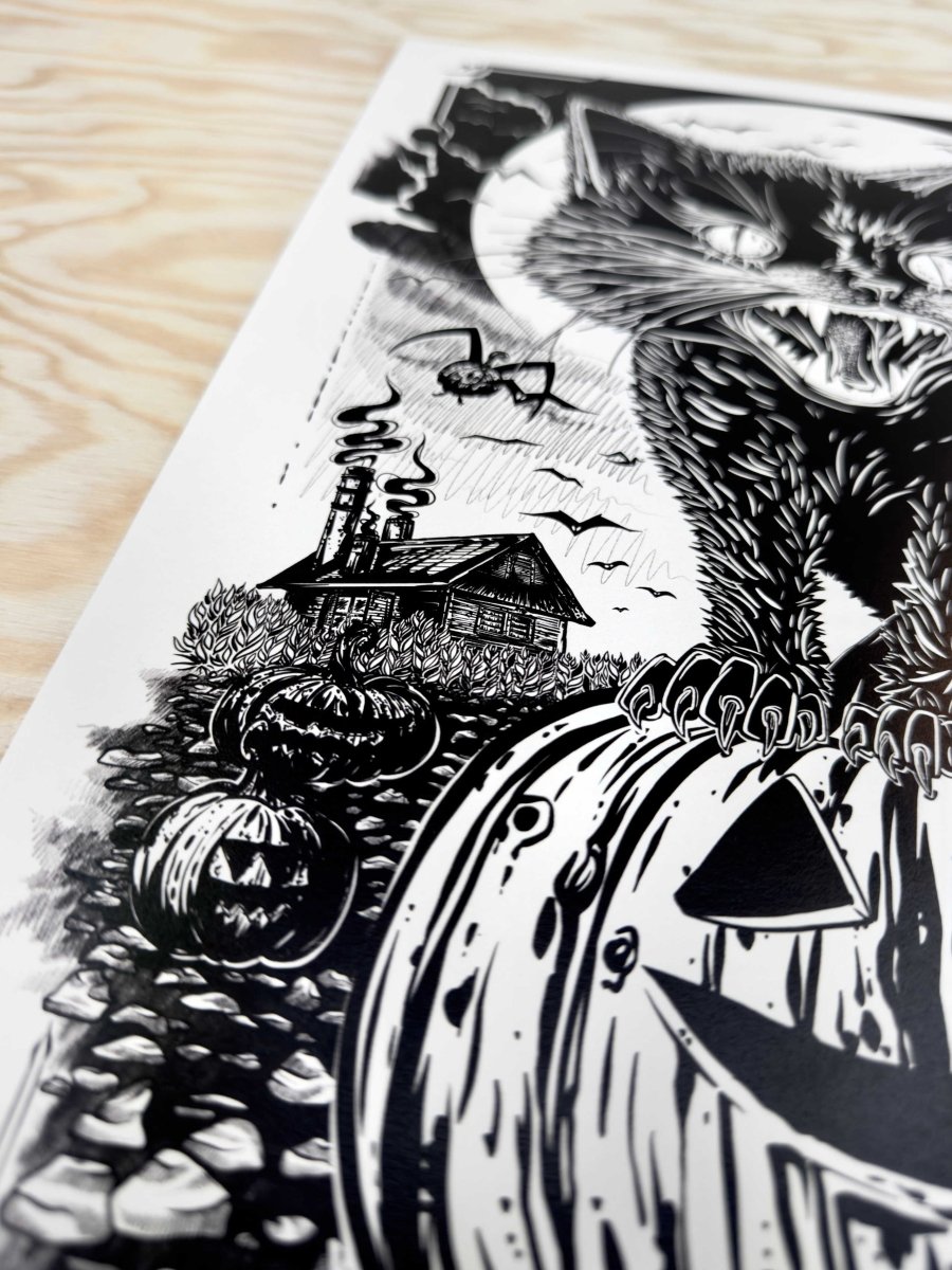 Digitaldruck - Pumpkin Cat - DON CAMEO