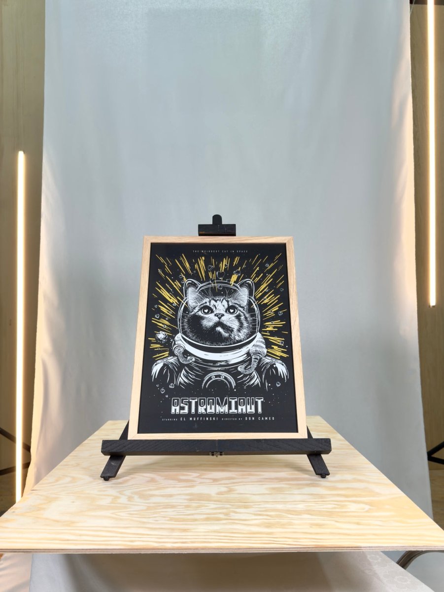 Astromiaut - Handmade Siebdruck - DON CAMEO