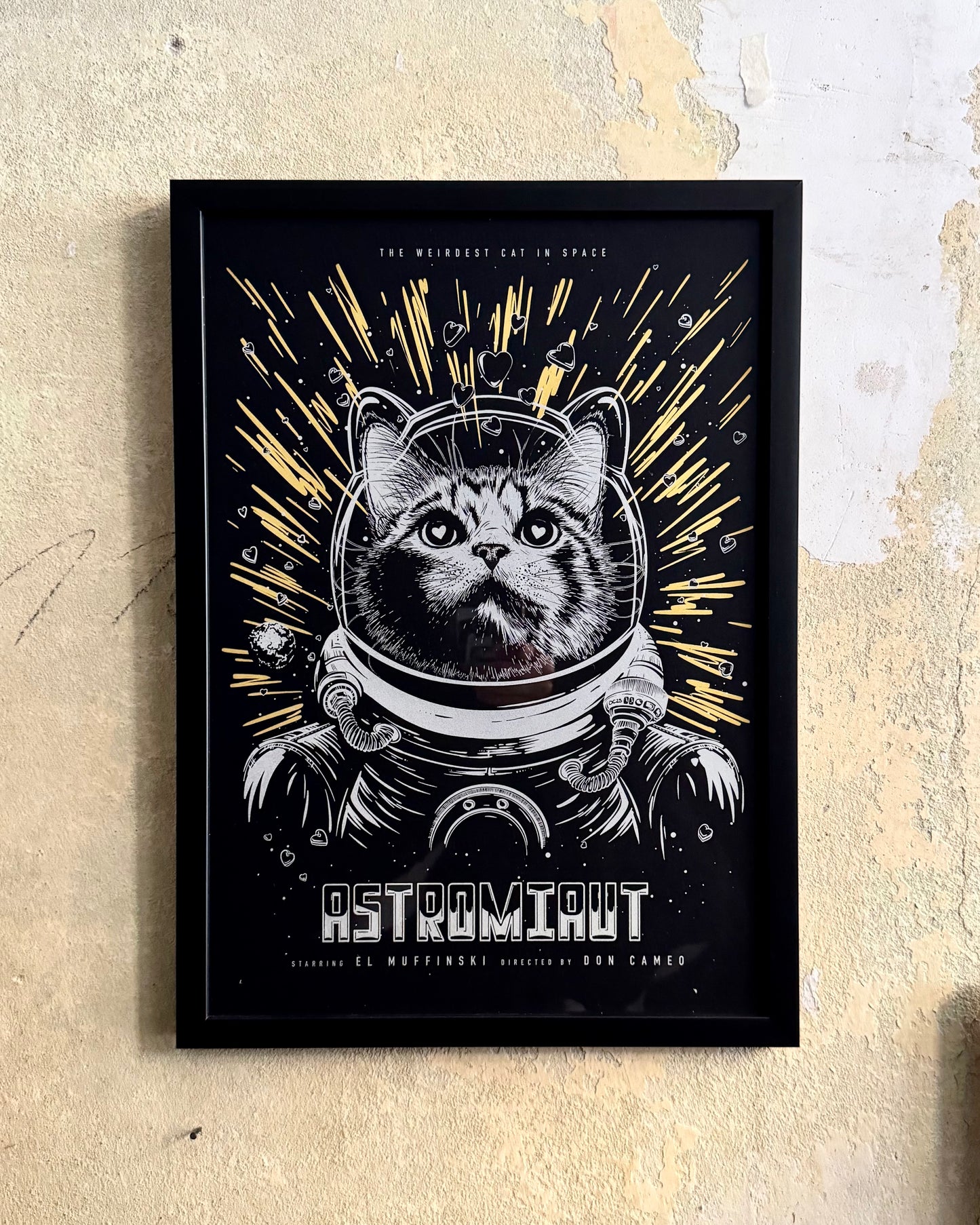 Astromiaut - Handmade Siebdruck
